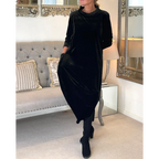 Galatea Chic Dress with Pockets Evening Wear Edit