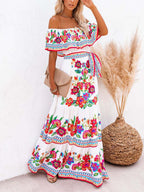 One Shoulder Maxi Dress