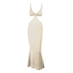 Hollow out cami maxi dress