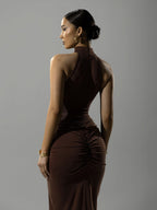 Allston Maxi Dress Brown
