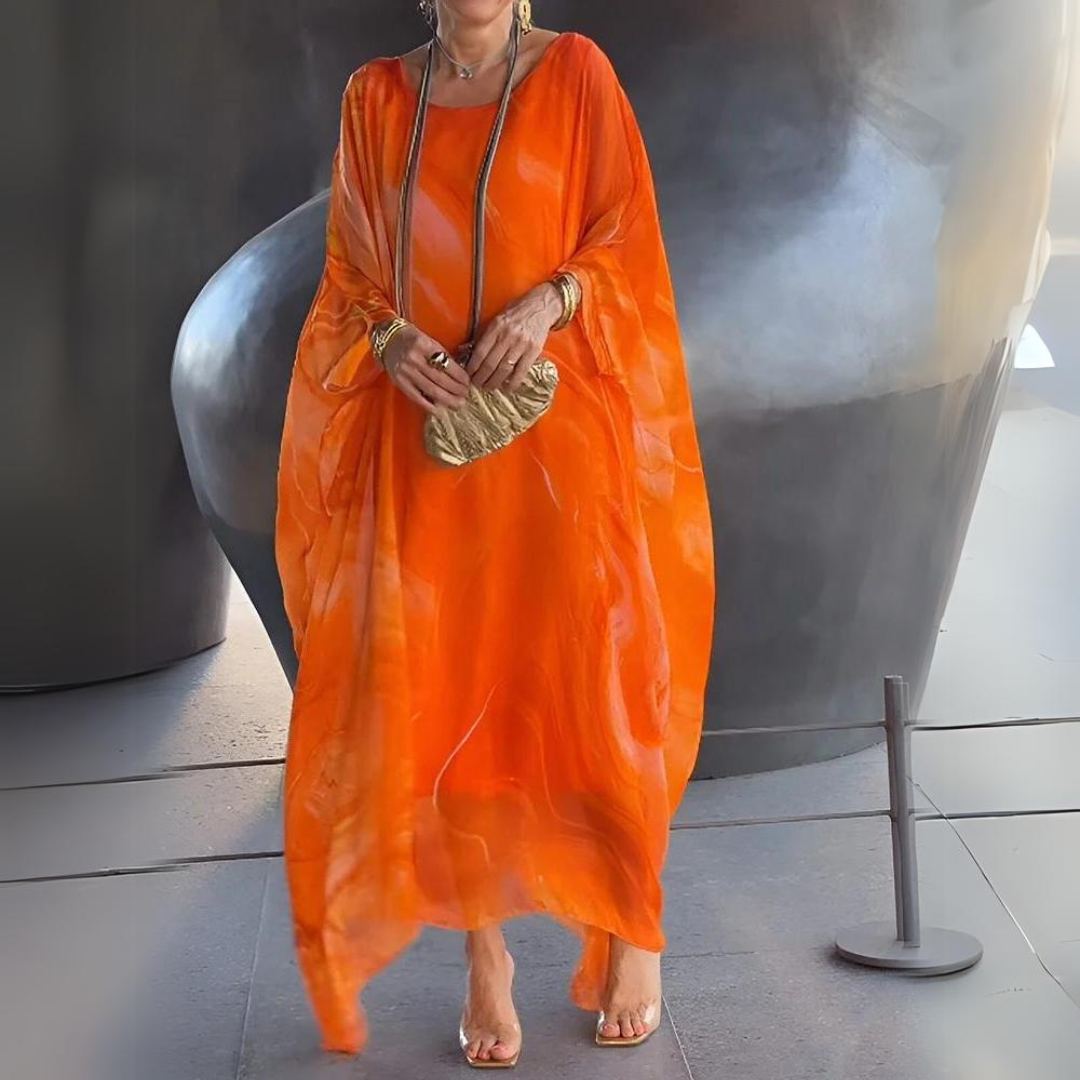 Agustina Exclusive Silk Chiffon Dress Chic Silhouette Collection