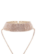 Crystal Shiny Tiered Choker