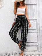 Versatile Grid Casual Pants