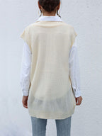 Solid Color Knitted Vest