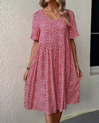 Elena Statement Floral Midi Dress Everyday Luxe Edit