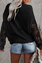 Feeling Your Best Hollow-Out Crochet Sweater Cardigan - 5 Colors
