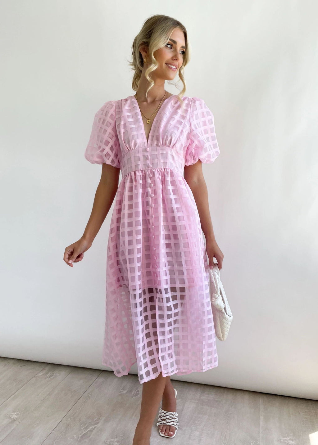 Paradise Midi Dress Pink