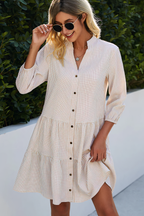 Julieta Effortless Casual Button Down Summer Dress Designer Edit