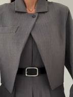 Tailored Pinstripe Two Piece Suit