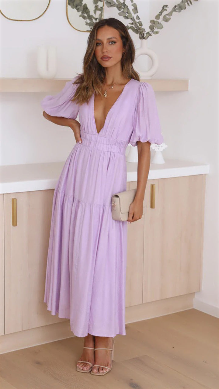Brunch It Right Midi Dress Purple
