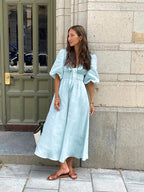 Sky Midi Dress Blue