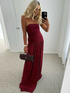 Becky Maxi Dress Maroon
