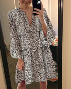 Sonia Timeless Women's Leopard Dress Chic Silhouette Collection