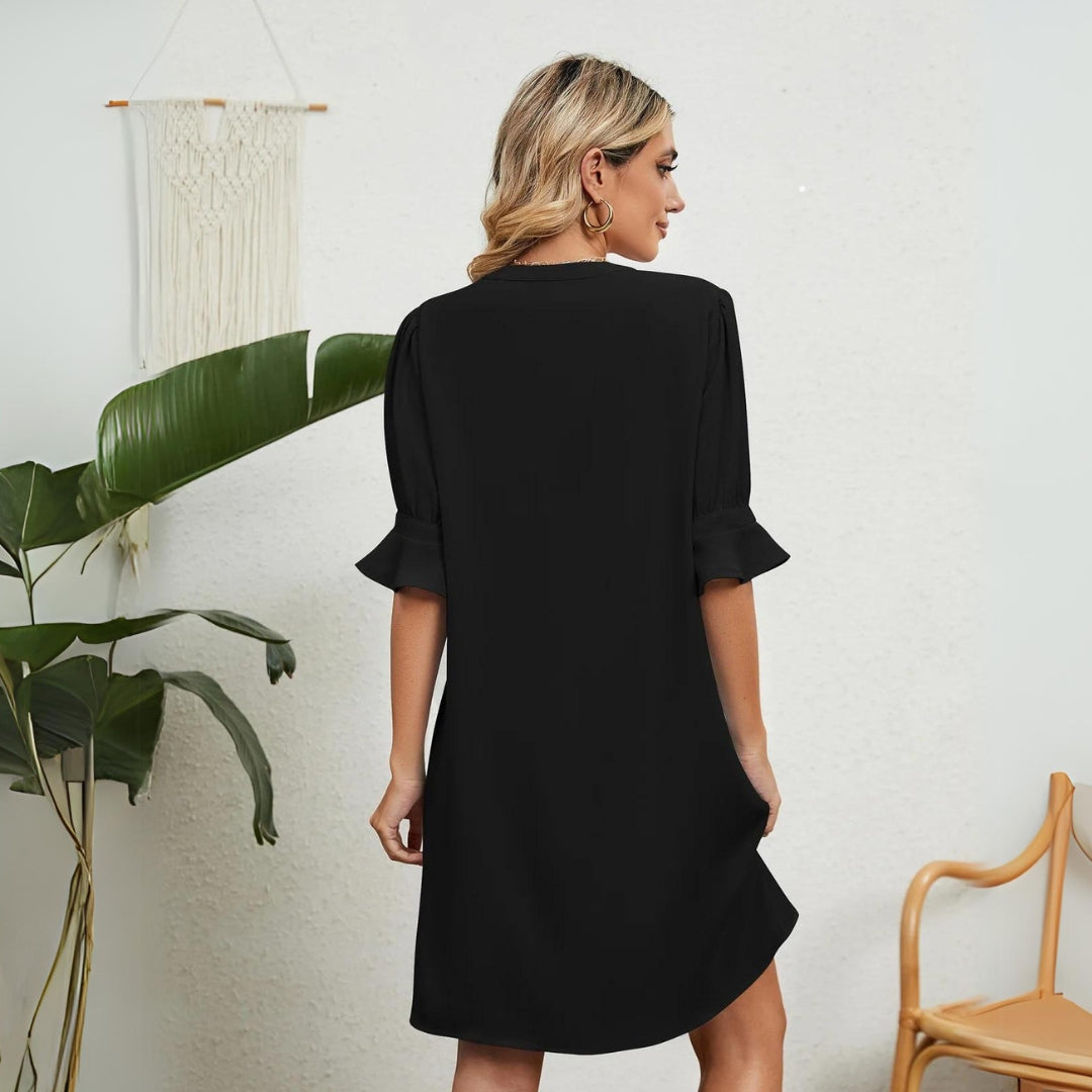Elena Boutique Dress with a V Neck Evening Wear Edit