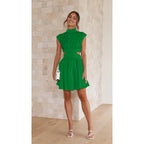Glorina Mini Dress Dark Green
