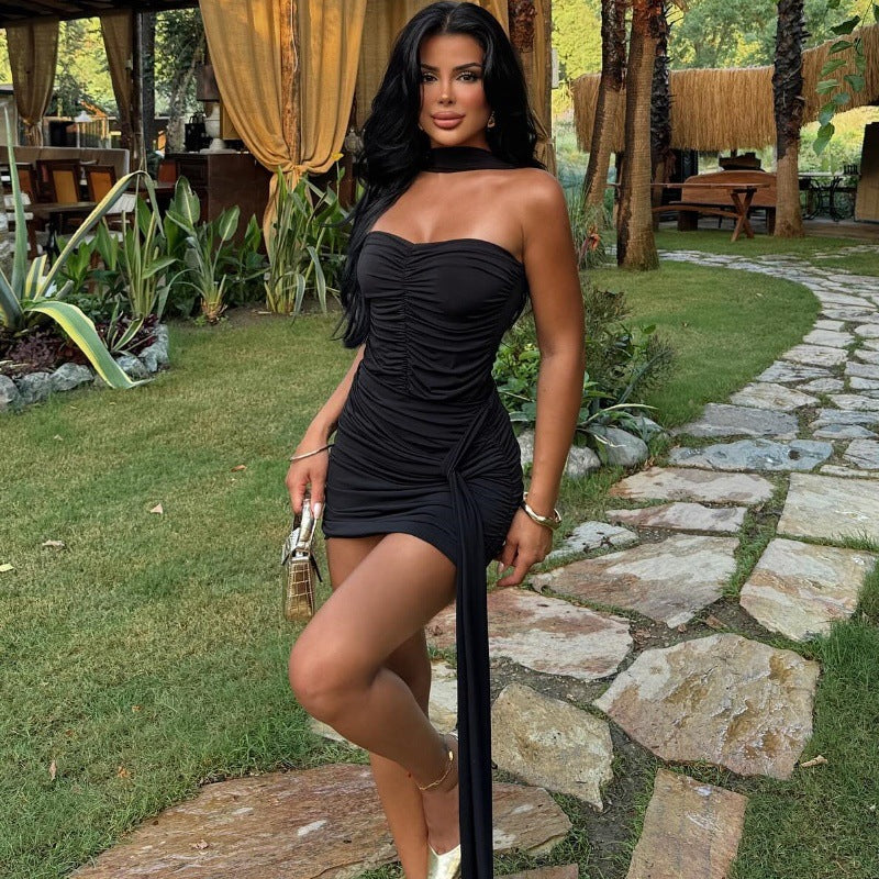 Claudene Mini Dress Black