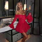 Savoca Mini Dress Red