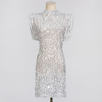 Party On Mini Dress Silver