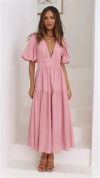 Brunch It Right Midi Dress Pink