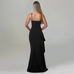 Maven Sheath Dress With Slit Black