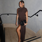 Gema Mini Dress Brown