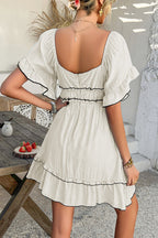 Close to Your Heart Ruffled Mini Dress - 4 Colors