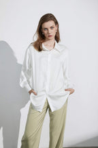 Business Essential Ivory Silky Blouse