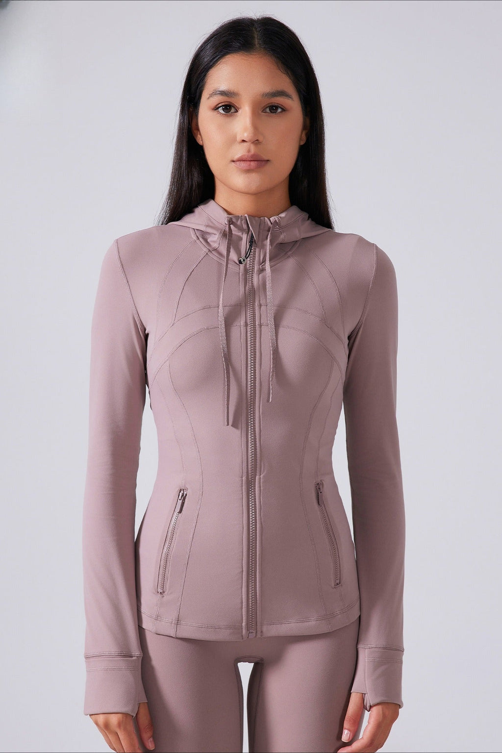 Drawstring Fitted Performance Hoodie