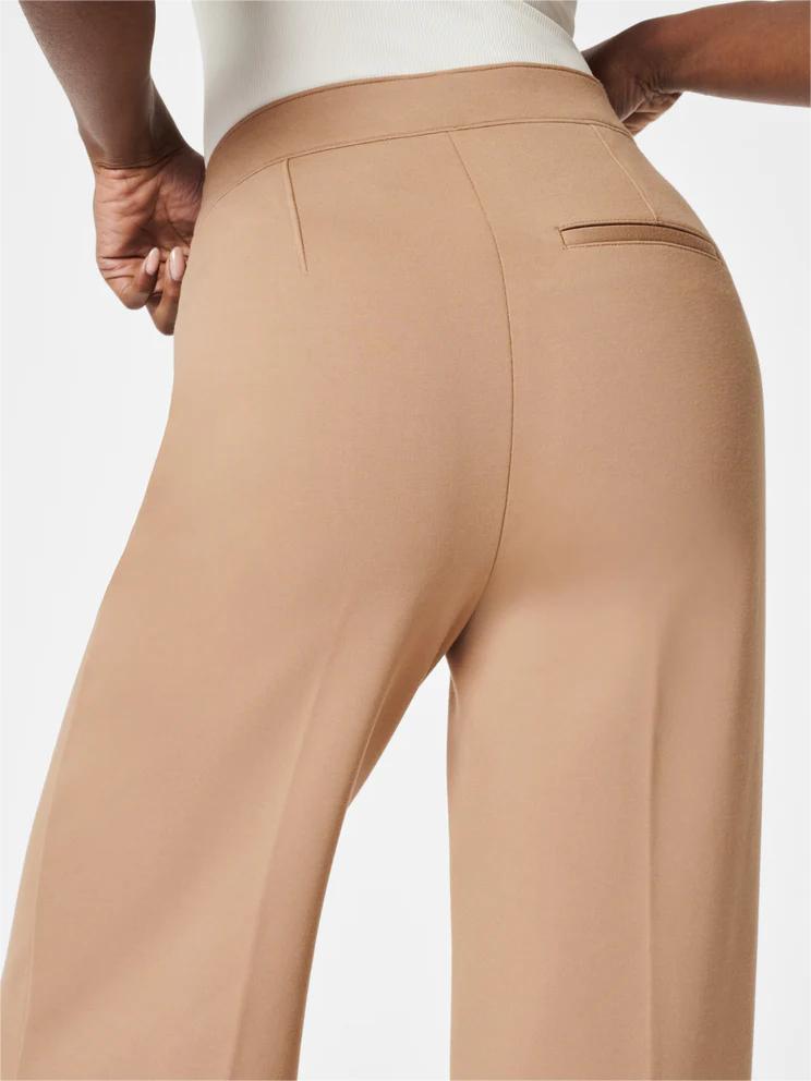 Button wide-leg flat T-shirt