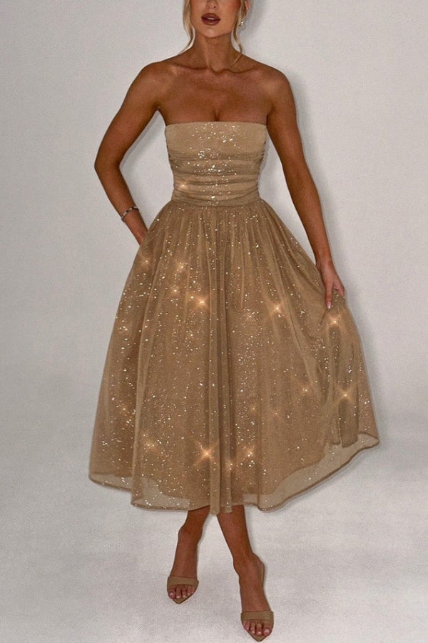 Kaylee Elevated Off Shoulder Backless Maxi Dress with Bow Chic Silhouette Collection