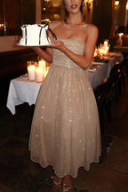 Kaylee Elevated Off Shoulder Backless Maxi Dress with Bow Chic Silhouette Collection
