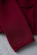 Solid Color Knit Sweater