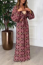 Unique bold floral print two piece set