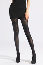 Skull Diamond Pattern Mesh Rhinestone Tights