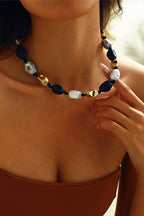 Bohemian Vintage Resin Beaded Necklace