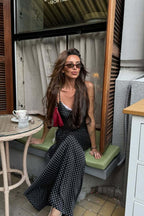 Sexy Polka Dot Cami Long Maxi Dress