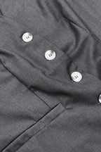 Minimalist Sleeveless V Neck Vest Blazer Pants Two Piece Set