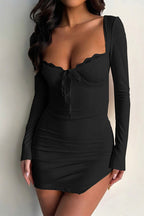 Sexy Long Sleeve Mini Bodycon Dress