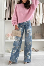 FIERRA pastel pink sweater with wool