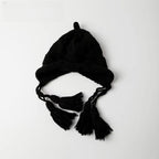 Faux Fur Pom Pom Knit Hat