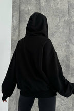 Bad Girl Style Nude Print Zipped Hoodie
