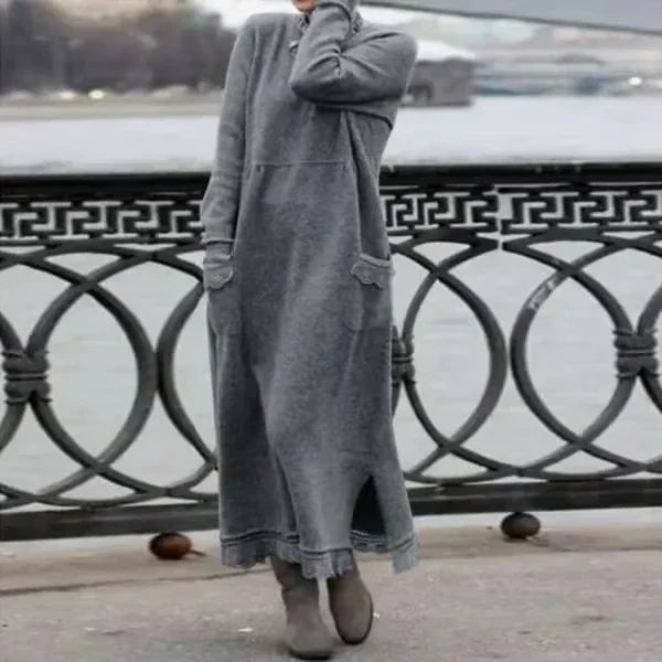 Brittany Comfortable Vintage Dress Relaxed Dress for Modern Casual Wear