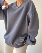 Monterra - V-Neck Oversized Sweatshirt
