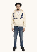 Trendy Retro Embroidered Oversized Hoodie