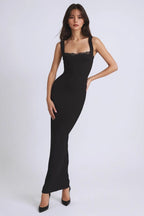 Square Neck Bodycon Lace Dress
