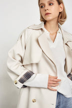 Ellee Beige Belt Trench Coat