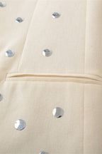 Simple Studded Design Blazer