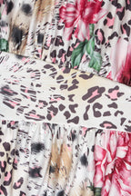 Leopard Print Halter Backless Mini Dress