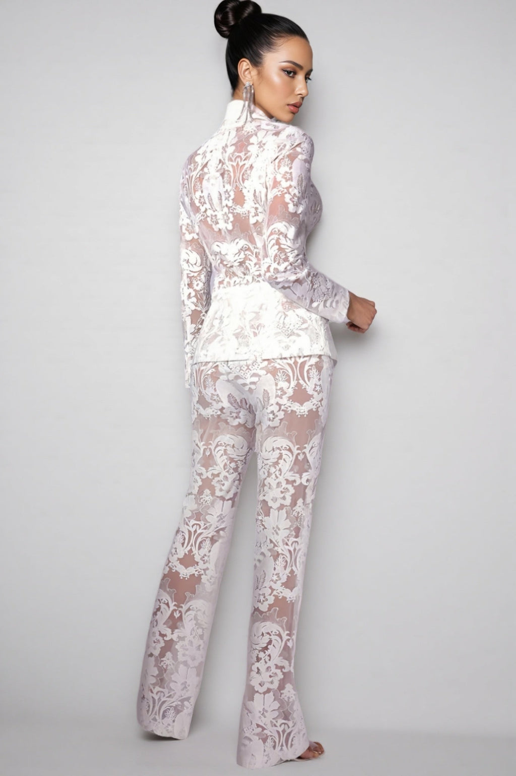 Lian Sequin Lace Blazer Set