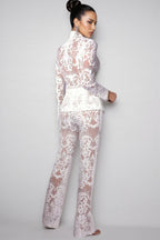 Lian Sequin Lace Blazer Set